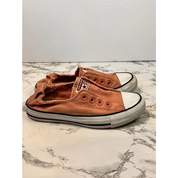 Pink Converse Low Top no lace Shoes size 6 - Picture 5 of 9